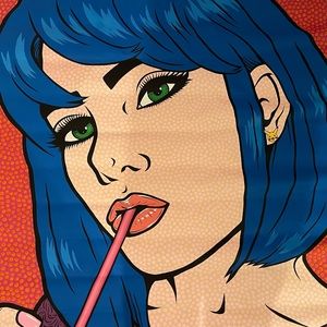 Original Allyson gutchell painting on free canvas